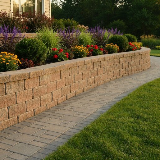 General Shale Versa-Lok Square Foot Wall Block Buff 18 in. x 12 in